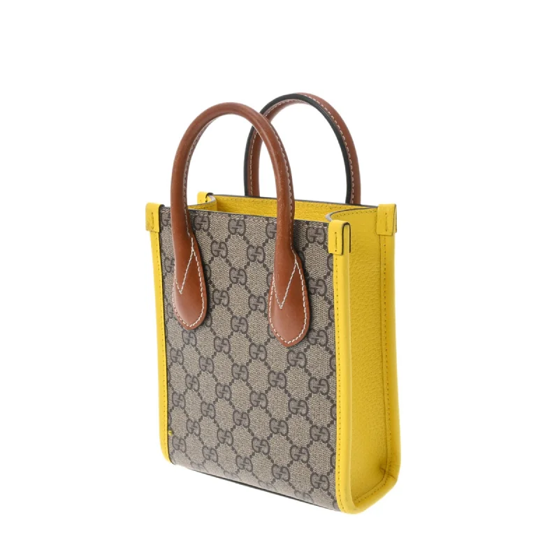 Women Gucci Sylvie bags with a leather - wrapped handleGUCCI Jumbo GG Tote Bag Beige/Yellow 699406 Women's Supreme Canvas Handbag