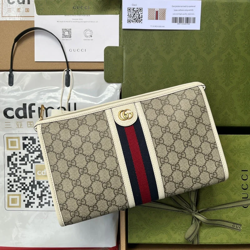 Women Gucci Sylvie bags with a monogram - embossed leatherWF - Gucci Bags - 1089