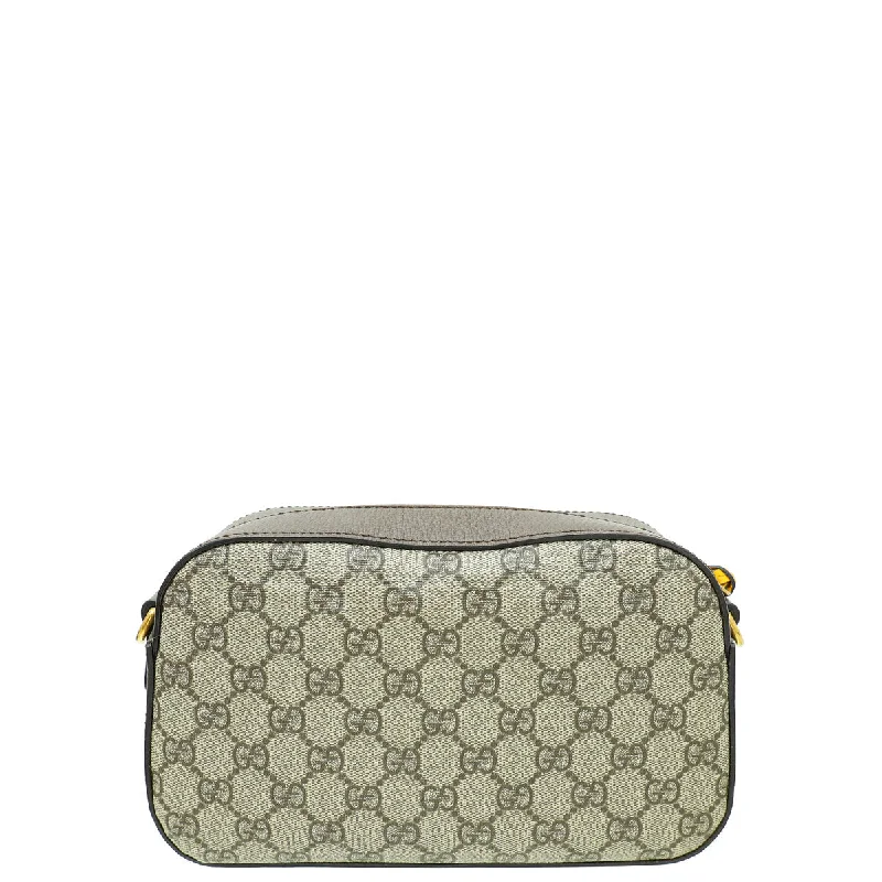 Women Gucci Sylvie bags with a leather - wrapped handleGucci Bicolor Neo Vintage GG Supreme Messenger Bag