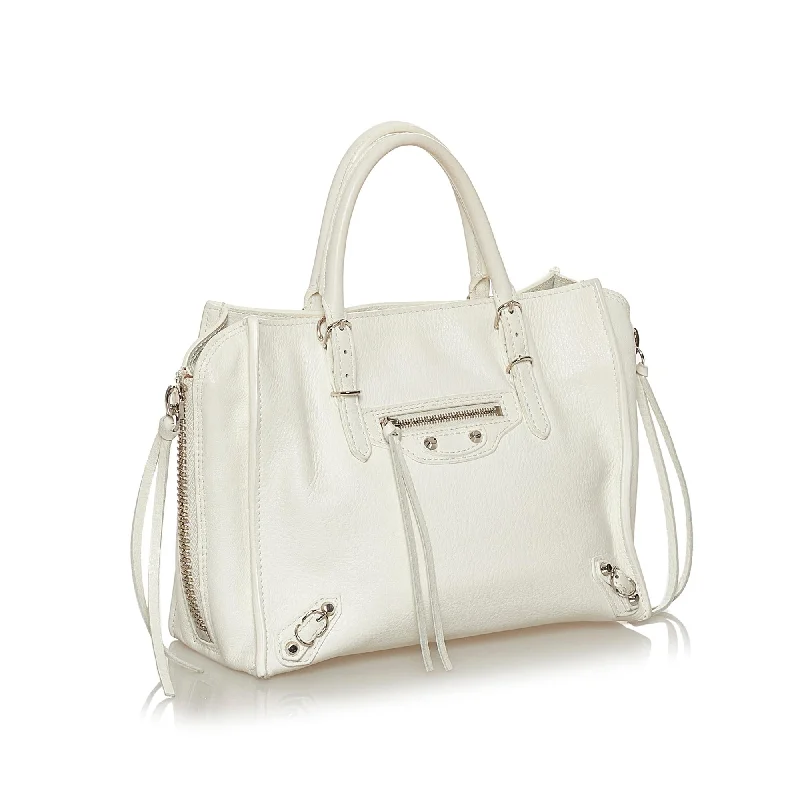 Balenciaga Papier Shopping Tote small size with reinforced bottomBalenciaga Papier A4 Leather Satchel (SHG-29266)