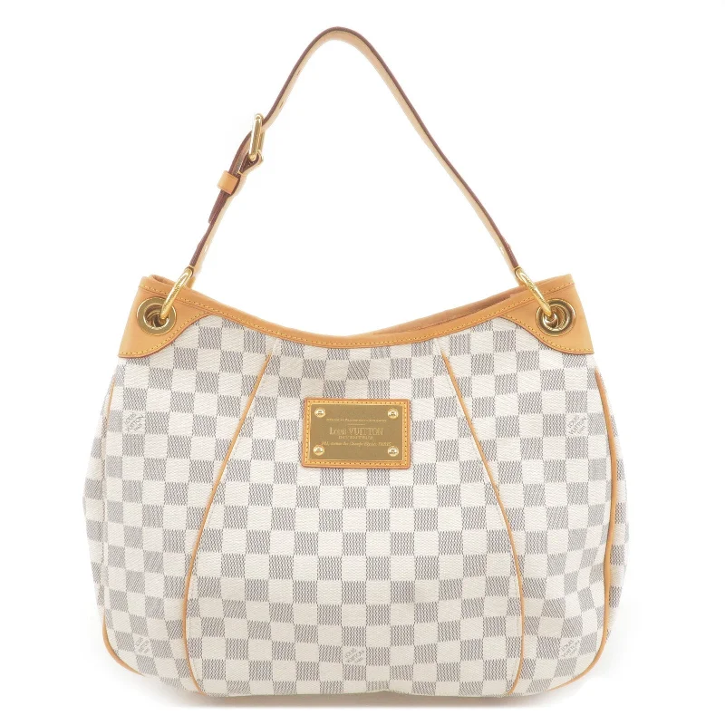 Louis Vuitton backpacks with a padded laptop compartment for travelLouis Vuitton Damier Azur Galliera PM Shoulder Bag N55215