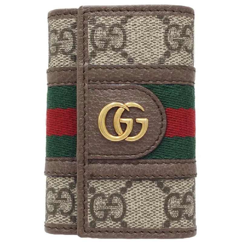 Gucci tote bags for women with a water - resistant coatingGucci Key Case Gg Supreme Ophidia