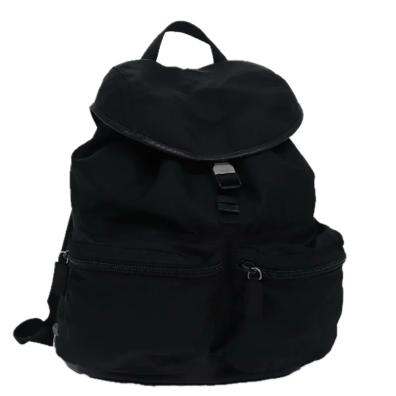 Prada Cahier bags with a detachable shoulder strap for versatile carryingPRADA Backpack Nylon Black Auth bs16173