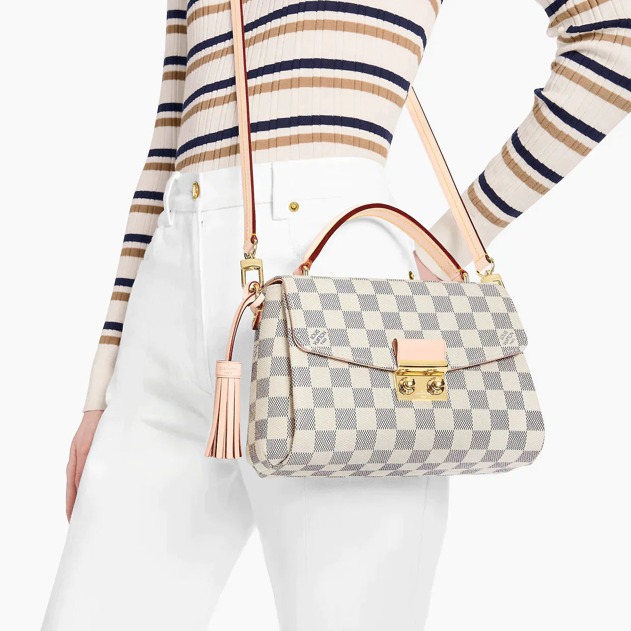 Louis Vuitton Twist bags with the iconic LV - turnlock closureLouis Vuitton Croisette Damier Azur (RRP £1,400)