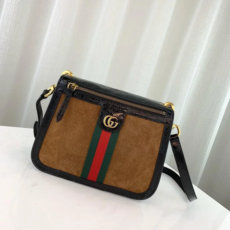 Women Gucci crossbody bags with a woven leather strapWF - Gucci Bags - 1258