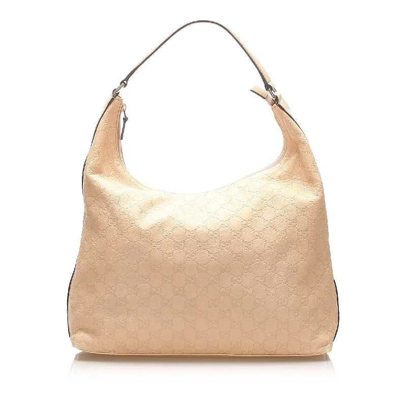 Women Gucci bags with a front - flap pocket for quick - access itemsGucci GG Canvas Tote Bag (SHG-15235)