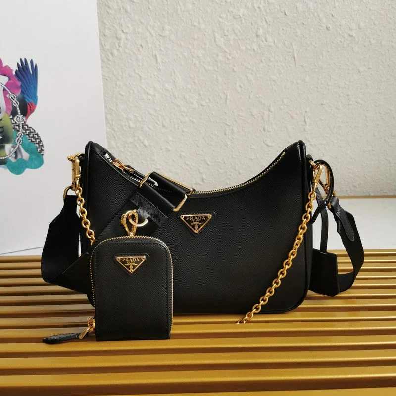 Prada Cleo bags with a curved shape and a chain - link shoulder strapWhimsy Finds - Prada Bags - 169