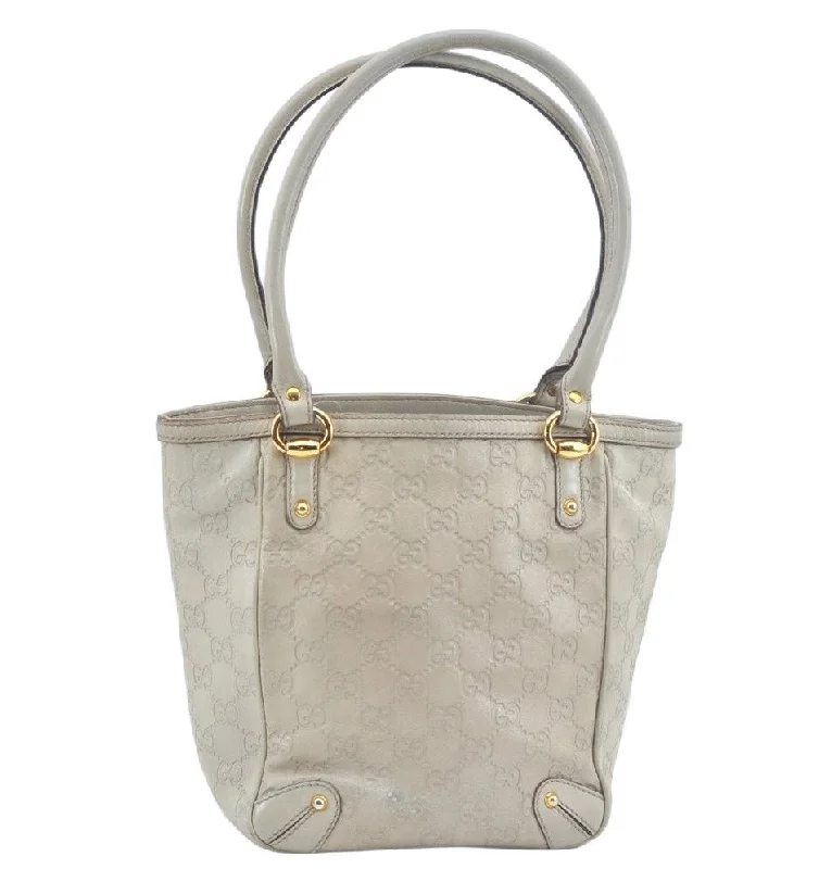 Gucci backpacks for women with a padded laptop compartmentAuthentic GUCCI Guccissima Shoulder Tote Bag GG Leather 161129 White L0336