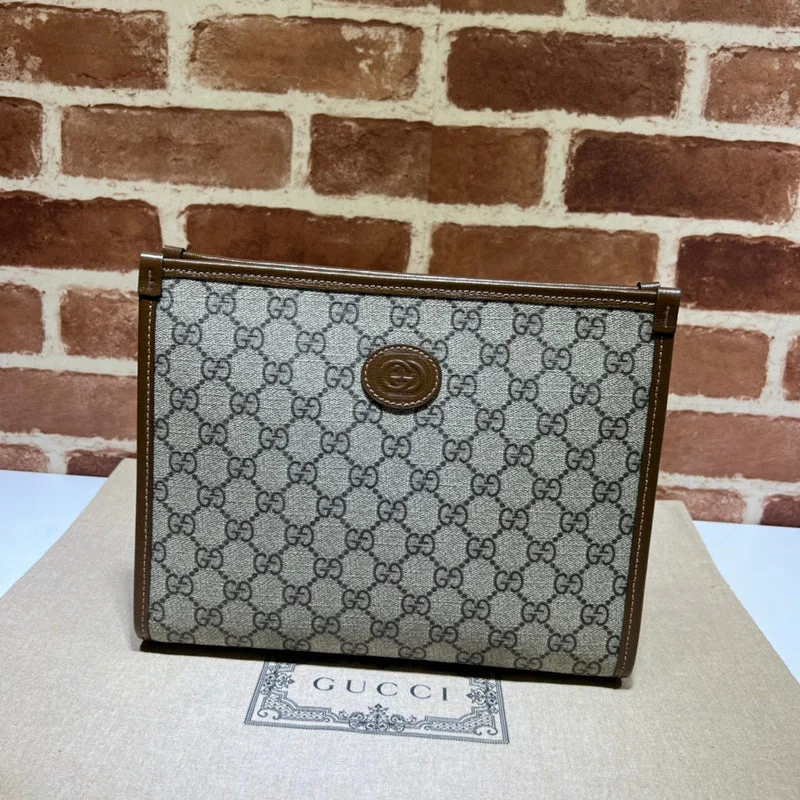 Women Gucci bags with a zip - around closure for securityWF - Gucci Bags - 12604