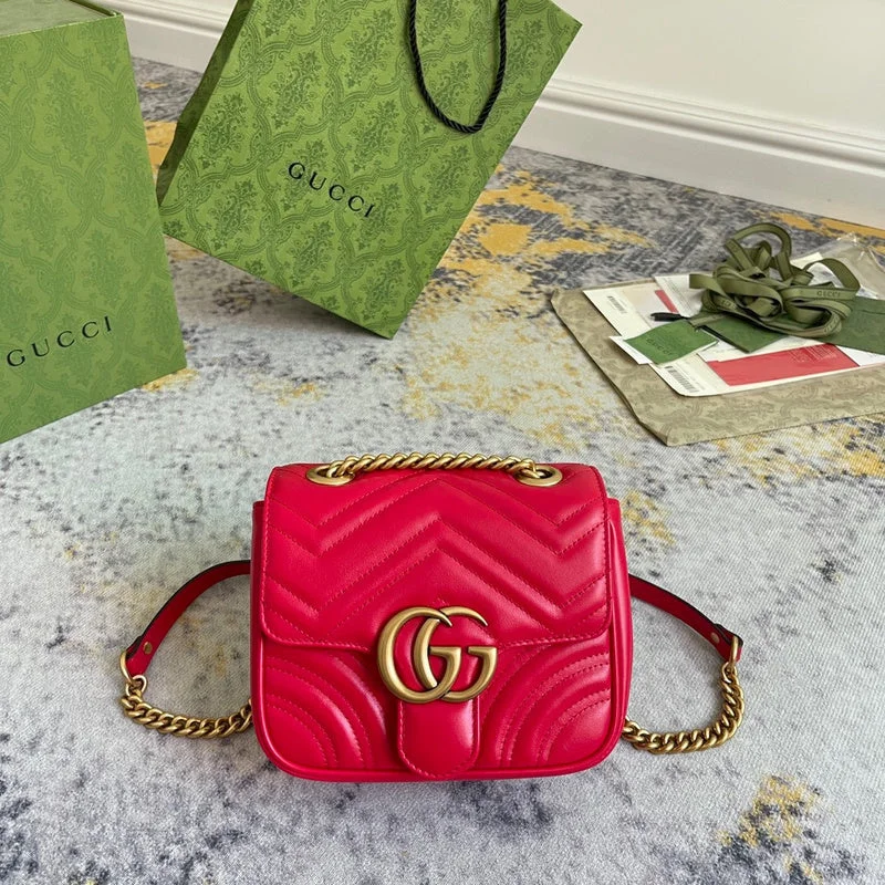 Women Gucci bags with a snap - button closure and a decorative charmBC - GUCCI BAG - 2218