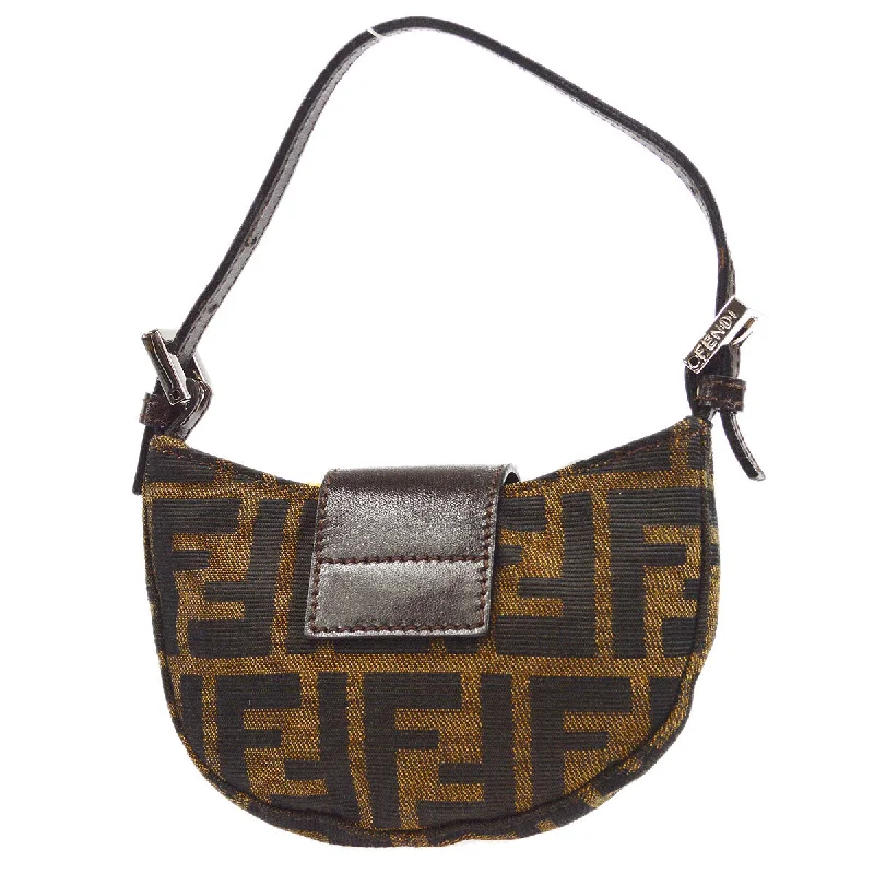 Fendi bags with a detachable sunglass holder for easy access to eyewearFendi 1990s Zucca Handbag Micro