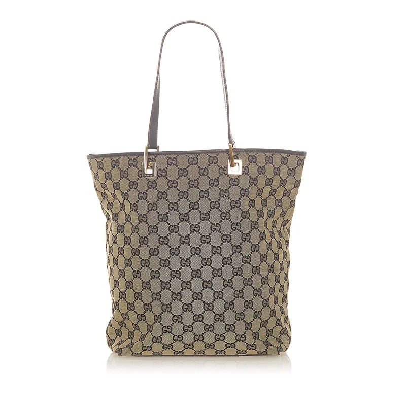 Small - sized Women Gucci shoulder bags for evening outingsGucci GG Canvas Tote Bag (SHG-19544)