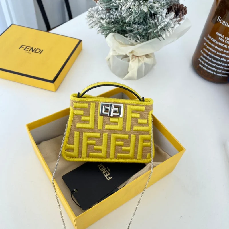 Fendi bags with a detachable mobile phone holder for on - the - go connectivityBC - FENDI BAGS - 184