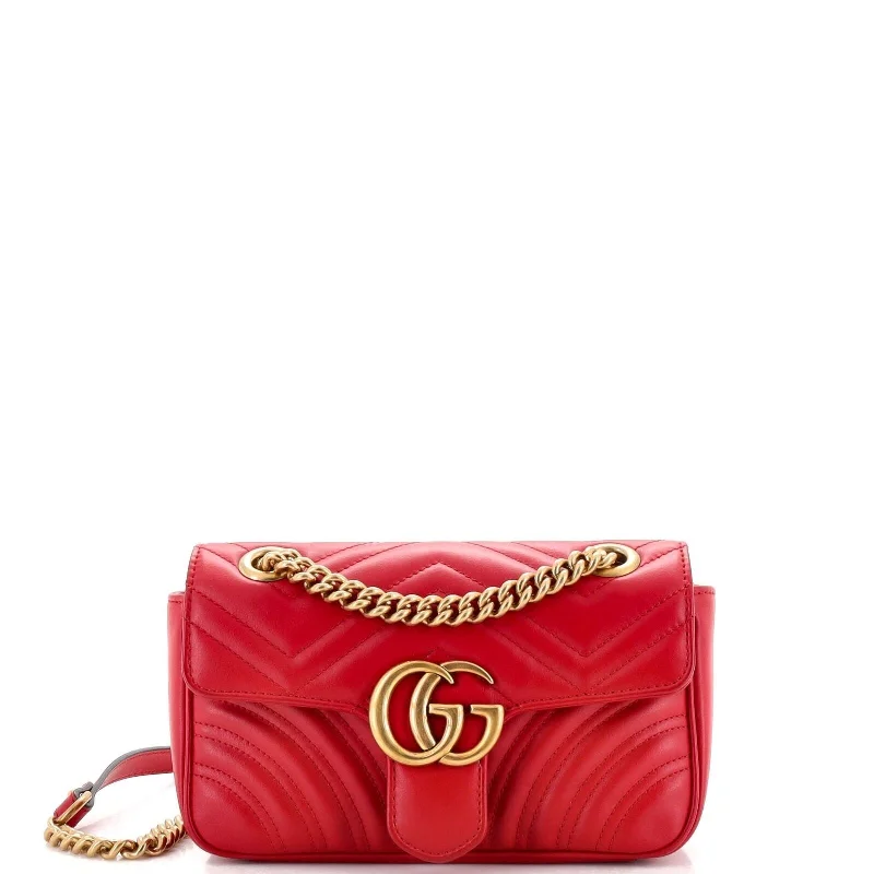 Gucci crossbody bags for women with adjustable leather strapsGucci Gg Marmont Flap Bag Matelasse