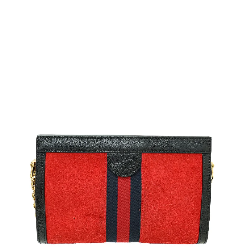 Ladies Gucci shoulder bags with a wide - width strapGucci Tricolor Suede Web Ophidia Small Shoulder Bag