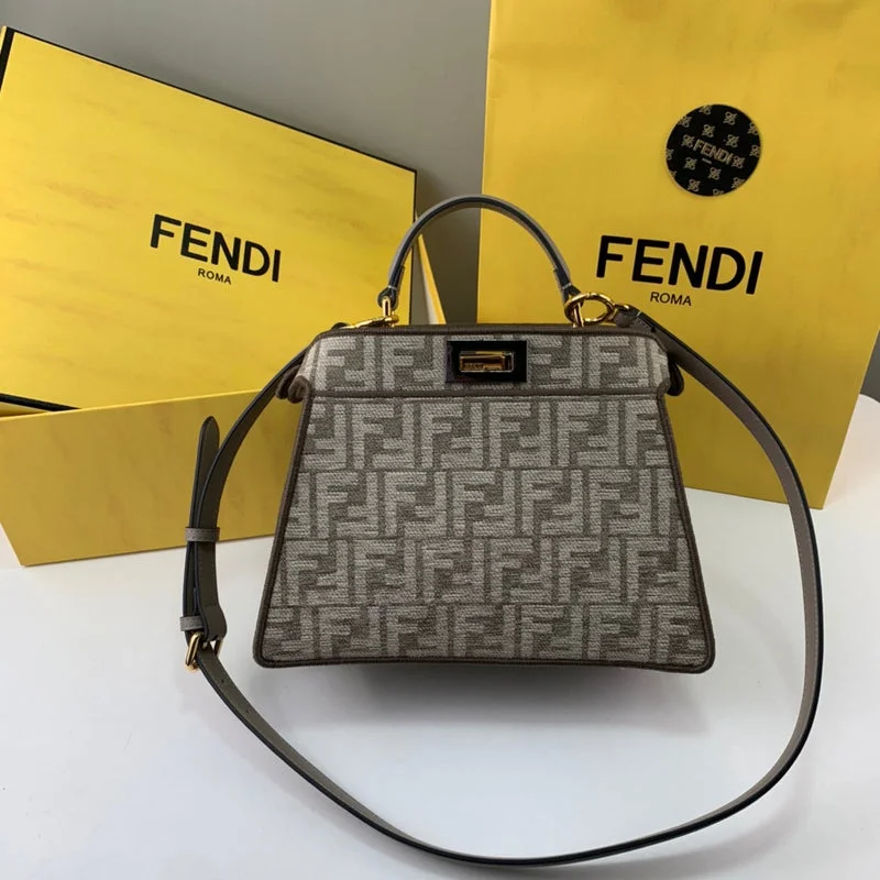 Ladies Fendi Peekaboo bags with a back - pocket organizer for better organizationWF - Fendi Bags - 207