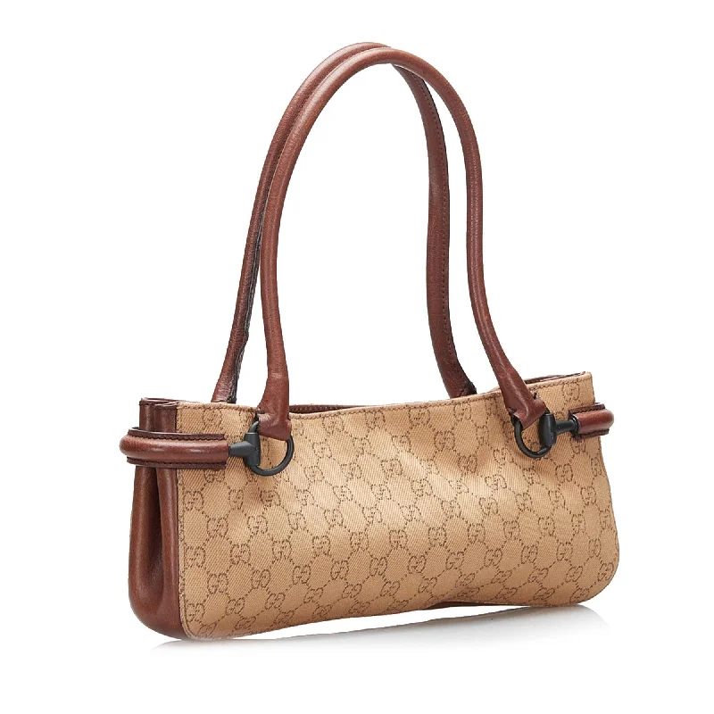 Ladies Gucci handbags with a detachable coin purse insideGucci GG Canvas Shoulder Bag (SHG-joTFWM)