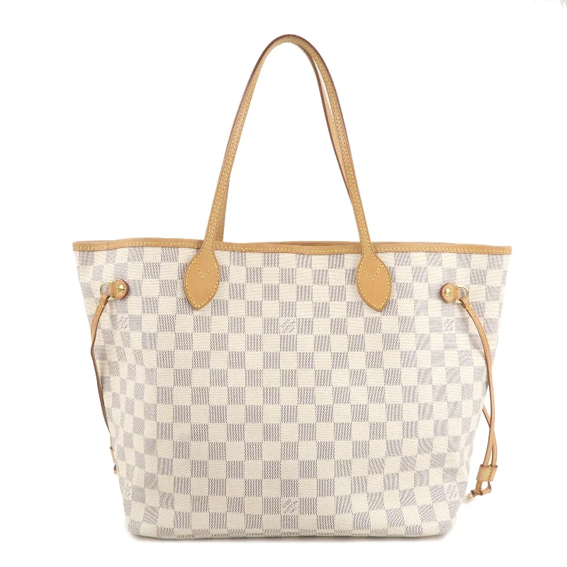 Louis Vuitton Speedy bags in monogram canvas for a classic lookLouis Vuitton Damier Azur Neverfull MM Tote Bag N51107