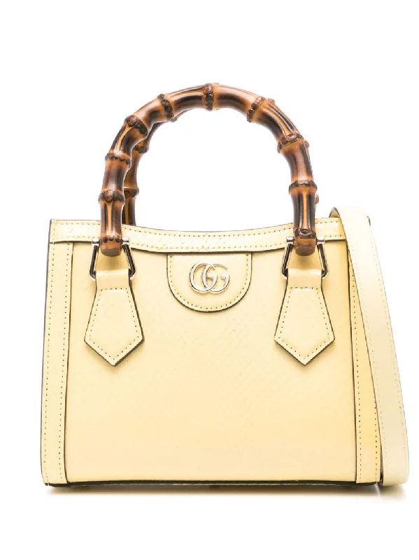 Ladies Gucci handbags with a detachable coin purse insideGucci Women Diana Small Leather Tote Bag