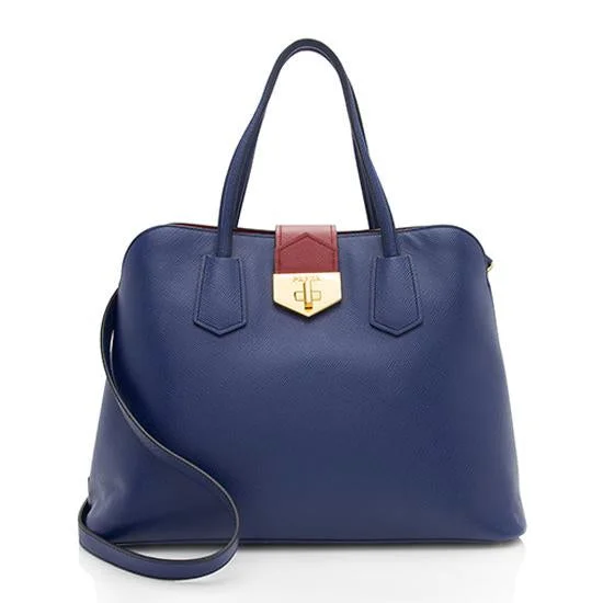 Prada Galleria bags with a structured silhouette for a professional lookPrada Saffiano Leather Cuir Double Handle Small Tote