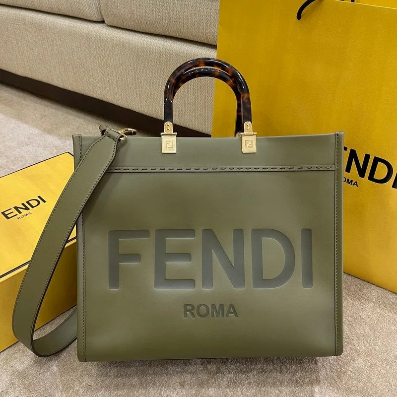 Medium - sized Fendi shoulder bags in rich, deep colors like burgundy for a sophisticated appearanceWF - Fendi Bags - 753