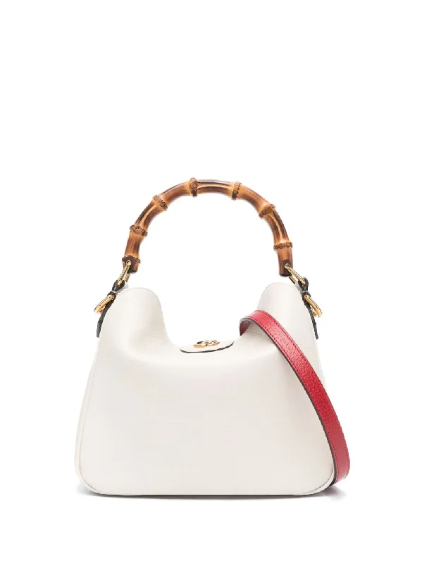 Women Gucci bags with a snap - button closure and a decorative charmGucci Women Diana Small Leather Shoulder Bag