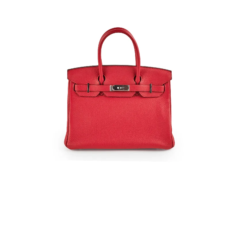 Hermes Sac a Depeches Bags with Antique - Style HardwareHermes Birkin Bags with a Detachable Shoulder Pad for ComfortHermes Birkin 30 Red Clemence- Q Square Stamp