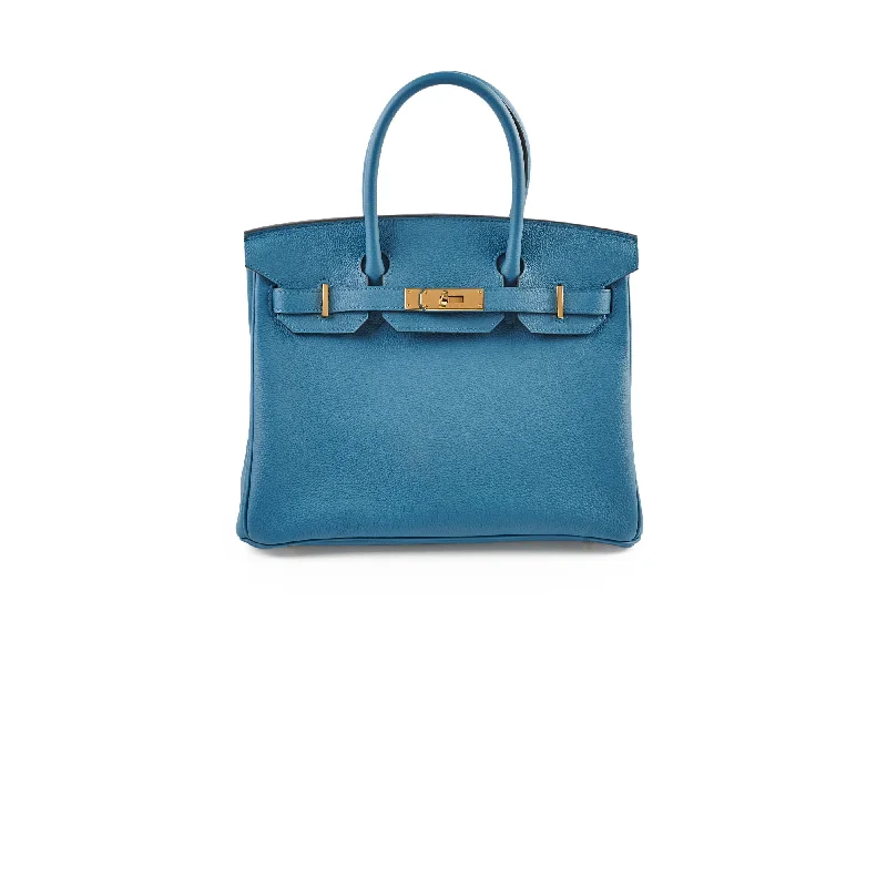 Monogram - Embellished Hermes Bags for a Personalized FlairHermes Birkin Bags with a Two - Tone Leather Design for Visual InterestHermes Birkin 30 Togo 7C Cobalt - Stamp T 2015