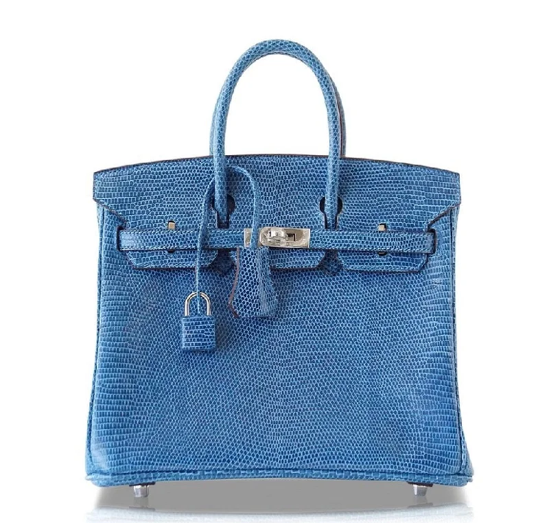 Soft - Handled Hermes So Kelly Bags for a Feminine TouchHermes Birkin Bags with a Hidden Magnetic Closure for Discreet SecurityHermes Birkin 25 Bag Mykonos Lizard PHW