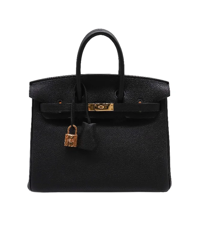 Quilted Hermes Bags for a Luxurious and Cozy AestheticHermes Birkin Bags with Custom - Engraved Hardware for PersonalizationHERMES BIRKIN 25 BLACK TOGO HAND BAG U GHW 90252987 DXBS1407