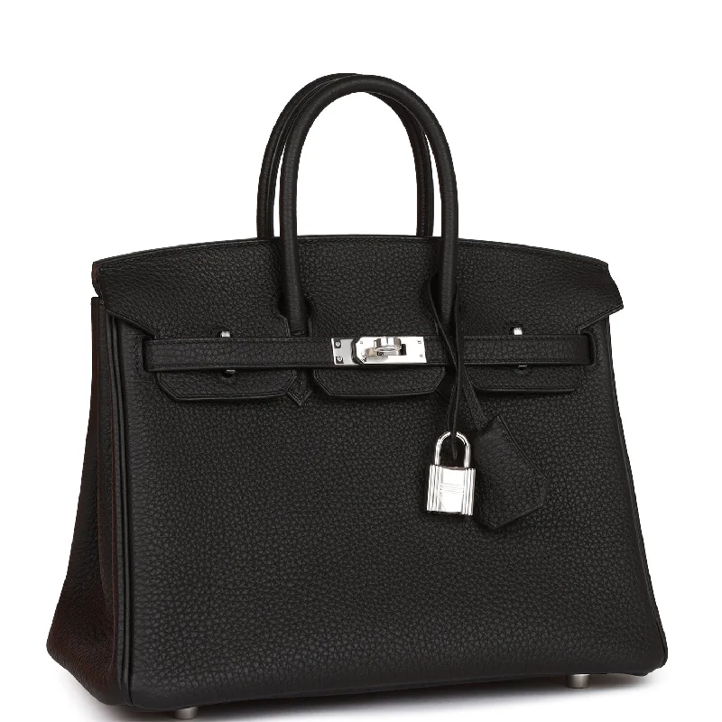 Seasonal - Exclusive Hermes Bags for Summer GetawaysHermes Birkin Bags in a Shiny Patent Leather Finish for a Glossy LookHermes Birkin 25 Black Togo Palladium Hardware