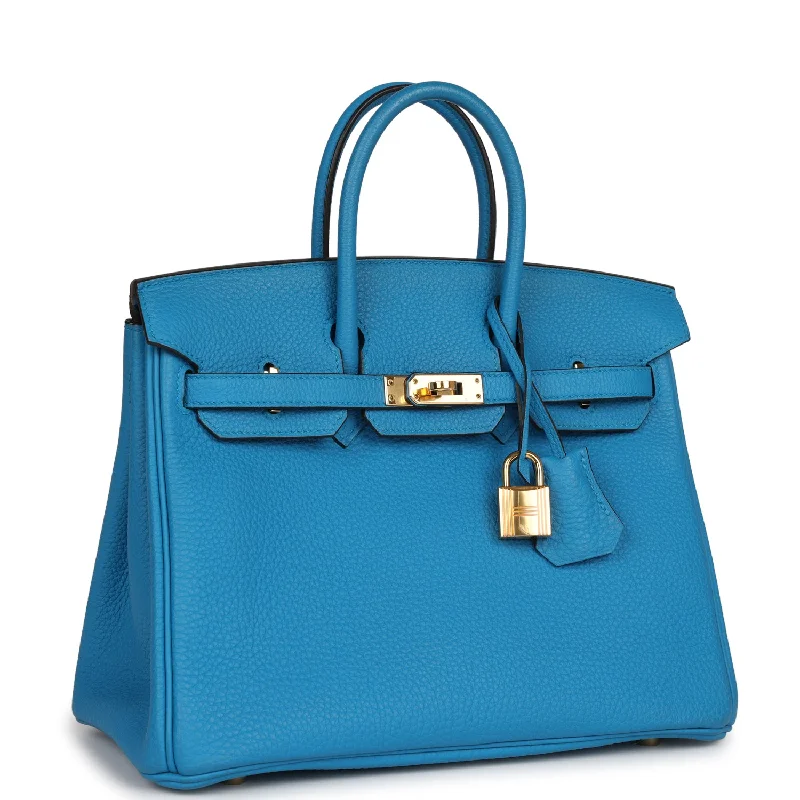 Hermes Kellydoll Bags for a Playful and Chic LookHermes Birkin Bags with a Detachable Keychain HolderHermes Birkin 25 Bleu Zanzibar Togo Gold Hardware