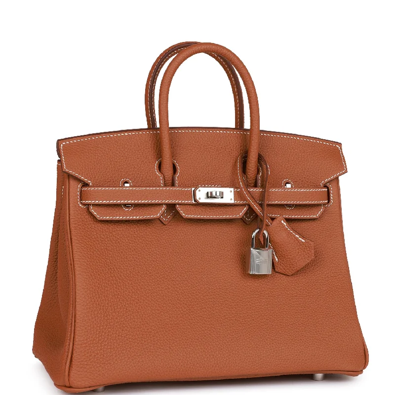 Light - Colored Hermes Bags for Spring and Summer AppealHermes Birkin Bags with a Rope - Style Leather Handle for a Nautical Inspired LookHermes Birkin 25 Gold Togo Palladium Hardware