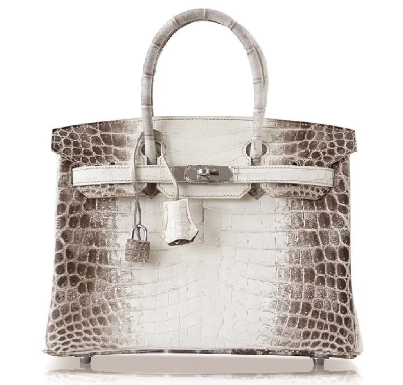 Art - Inspired Hermes Bags Collaborated with Renowned ArtistsHermes Birkin Bags with a Beaded Leather Strap for a Bohemian - Glamour LookHermes Birkin 25 Blanc Himalaya Crocodile Bag PHW