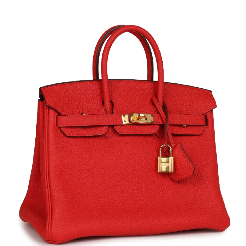 Hermes Bags with Reflective Elements for Safety at NightHermes Birkin Bags with a Removable Coin Purse AttachmentHermes Birkin 25 Rouge de Coeur Togo Gold Hardware