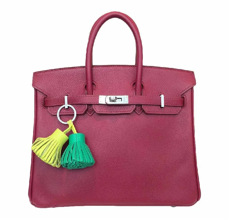 Hermes Bags with Hand - Painted Details for a Unique TouchHermes Birkin Bags in Smooth Box Calf Leather for a Timeless AestheticHermes Birkin 25 Rouge Vif Bag Epsom