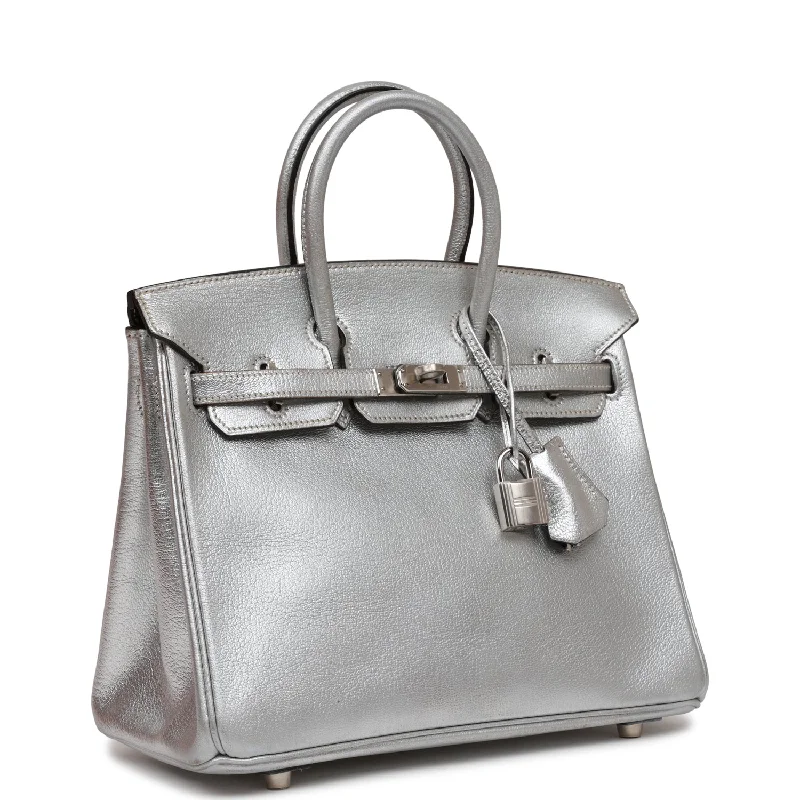 Hermes Lindy Bags in Seasonal Print CollaborationsHermes Birkin Bags in a Dark Chocolate Brown for a Warm and Inviting AestheticHermes Birkin 25 Silver Metallic Chevre Palladium Hardware