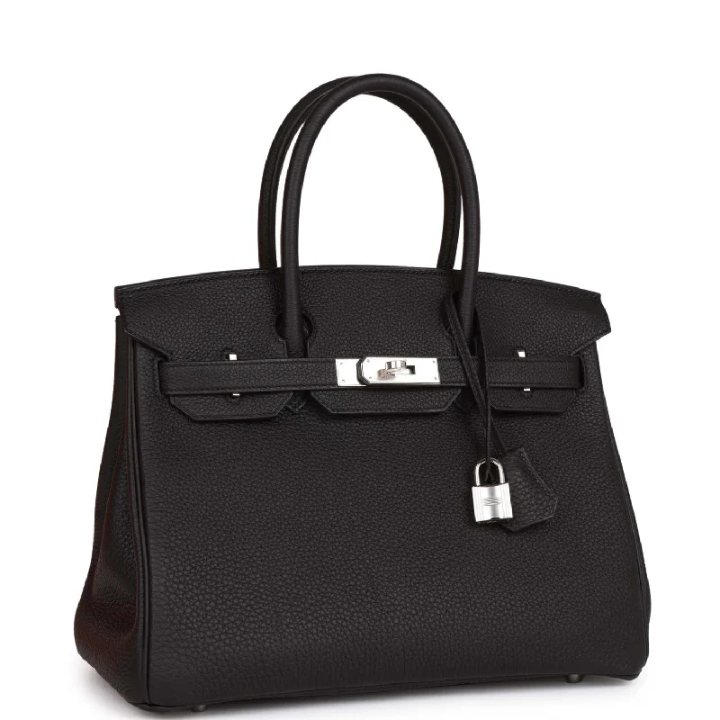 Minimalist Hermes Bags for a Sleek and Timeless LookHermes Birkin Bags in a Dark Chocolate Brown for a Warm and Inviting AestheticHermes Birkin 30 Black Togo Palladium Hardware