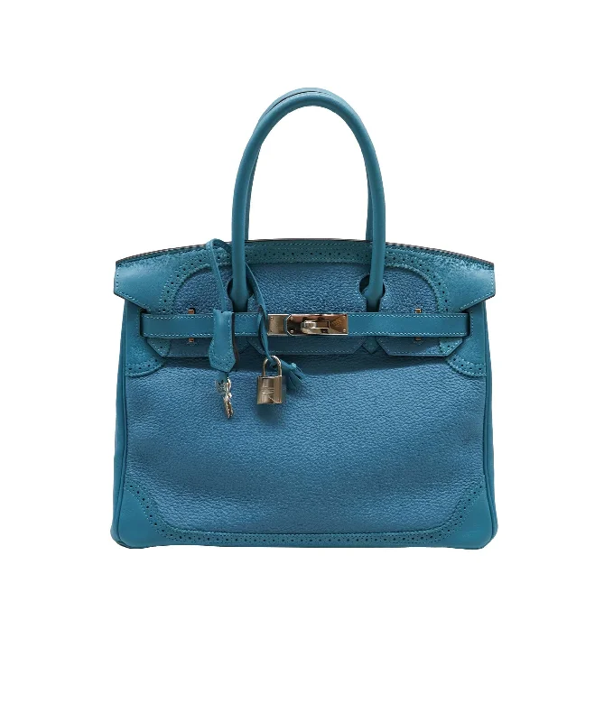 Embroidered Hermes Bags with Floral and Animal MotifsHermes Birkin Bags with a Beaded Leather Strap for a Bohemian - Glamour LookHERMES Birkin 30 Ghillies - DXBS1347