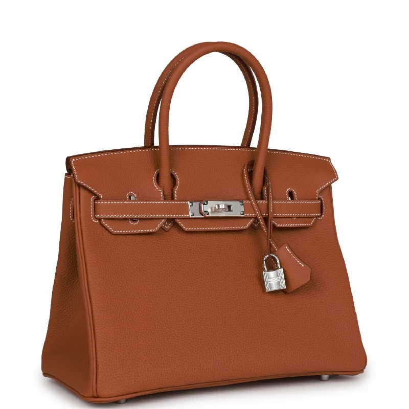 Hermes Bags with Adjustable and Padded Shoulder StrapsHermes Birkin Bags with a Detachable Keychain HolderHermes Birkin 30 Gold Togo Palladium Hardware