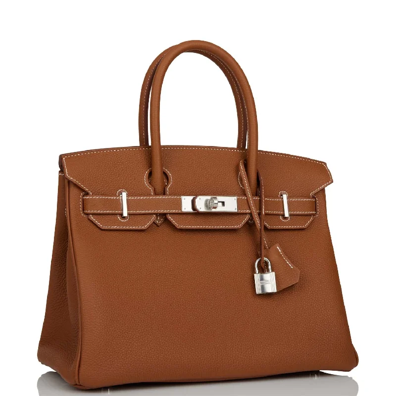 Hermes Bags with Interior Dividers and OrganizersHermes Birkin Bags Sized 30cm for a Compact Yet Spacious OptionHermes Birkin 30 Gold Togo Palladium Hardware