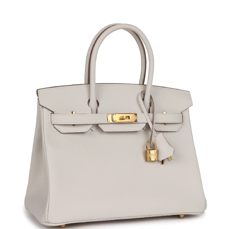 Hermes Kellydoll Bags for a Playful and Chic LookHermes Birkin Bags in a Rare Lilac Shade for a Stand - Out LookHermes Birkin 30 Gris Pale Epsom Gold Hardware