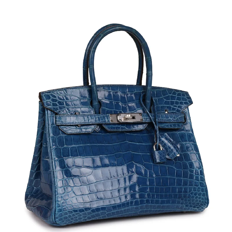 Versatile Hermes Arceau Bags for Different OccasionsHermes Birkin Bags with a Hand - Carved Leather DecorationHermes Birkin 30 Mykonos Shiny Niloticus Crocodile Palladium Hardware