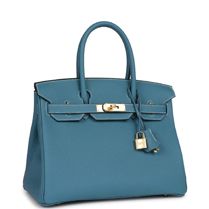 Affordable Replica - Quality Hermes - Inspired BagsHermes Birkin Bags in a Rare Lilac Shade for a Stand - Out LookHermes Birkin 30 Blue Jean Togo Gold Hardware