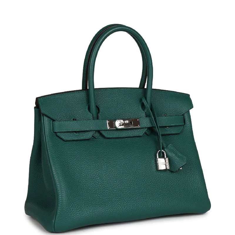 Travel - Approved Hermes Carry - on Bags with TSA - Friendly FeaturesHermes Birkin Bags with a Detachable Mirror Pocket InsideHermes Birkin 30 Malachite Togo Palladium Hardware