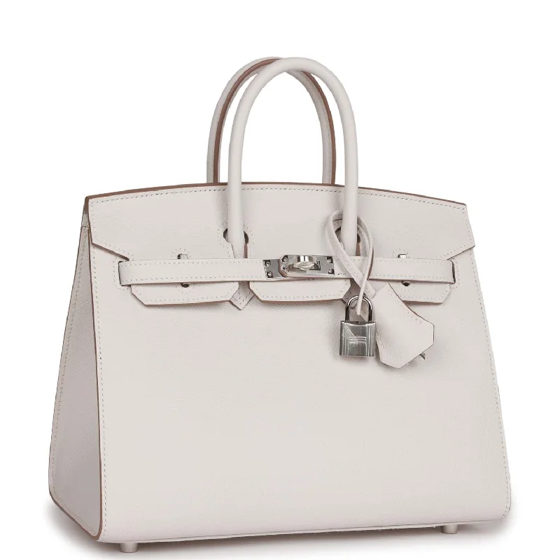 Foldable Hermes Shopping Totes for Added ConvenienceHermes Birkin Bags Sized 30cm for a Compact Yet Spacious OptionHermes Birkin Sellier 25 Gris Pale Epsom Palladium Hardware