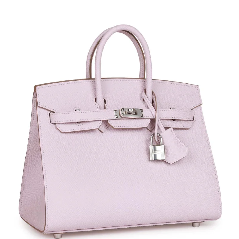 Hermes Bags with Adjustable Shoulder and Crossbody StrapsHermes Birkin Bags with a Pebbled Leather Texture for a Rugged yet Elegant AppealHermes Birkin Sellier 25 Mauve Pale Epsom Palladium Hardware