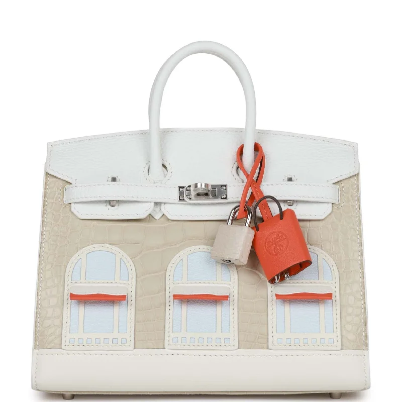 Versatile Hermes Arceau Bags for Different OccasionsHermes Birkin Bags with a Beaded Leather Strap for a Bohemian - Glamour LookHermes Sac Faubourg Birkin 20 White Matte Alligator Palladium Hardware