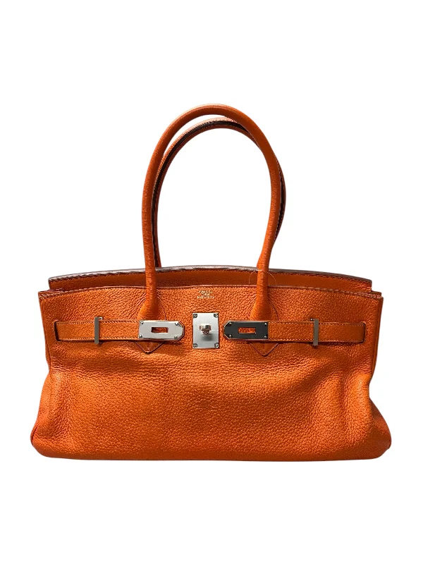 Quilted Hermes Bags for a Luxurious and Cozy AestheticHermes Birkin Bags in a Soft Coral Pink for a Feminine and Playful VibeHERMES Shoulder Birkin Taurillon Orange PHW B1110Q67JH