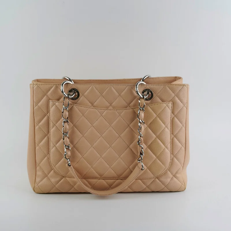 Chanel Small Crossbody Bag for TravelChanel Grand Shopping Tote (GST) Beige Clair Caviar